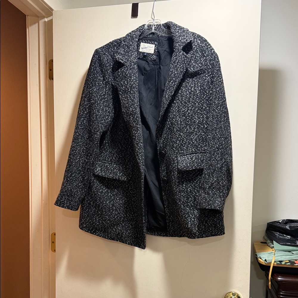 Universal Thread Black and White Tweed Blazer
